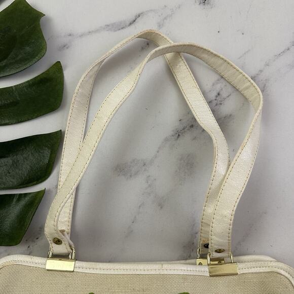 Enid Collins Of Texas Vintage 60s Embellished Purse Bag Lantern Bright Floral - Picture 2 of 12